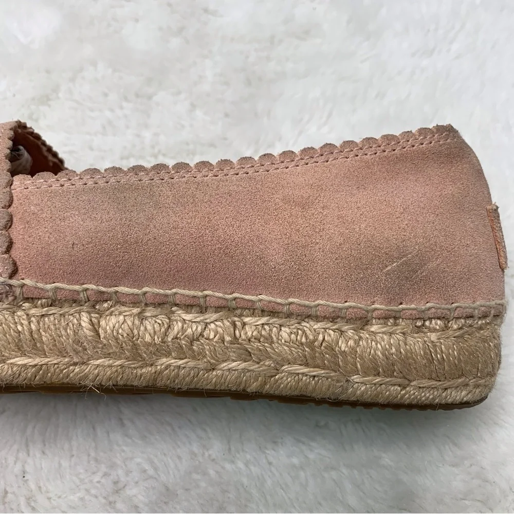 UGG 1100981 Women's Heidi Jasmine Perforated Espadrilles Shoes Flats Pink Size 8